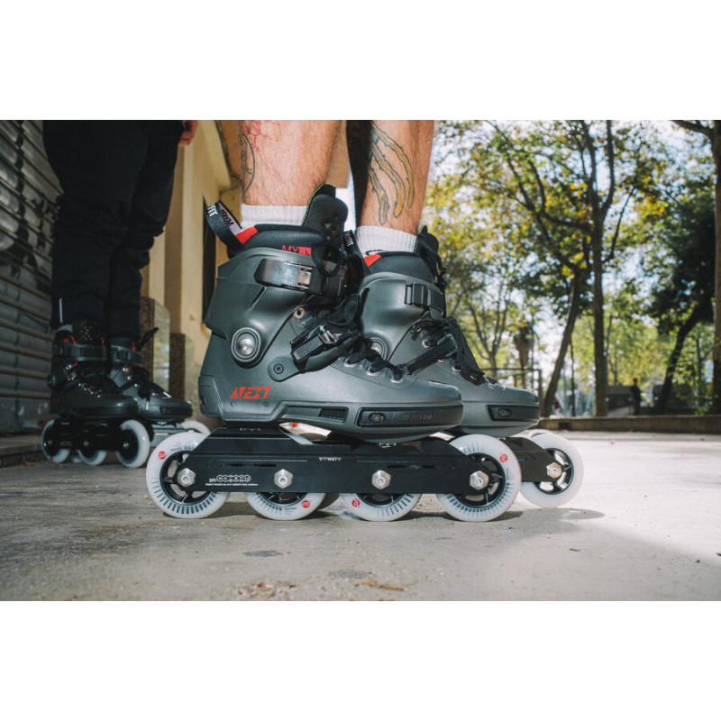 Adult Inline skates POWERSLIDE URBAN SKATES Next Charcoal 90 (Black, 38-39) – Bild 8