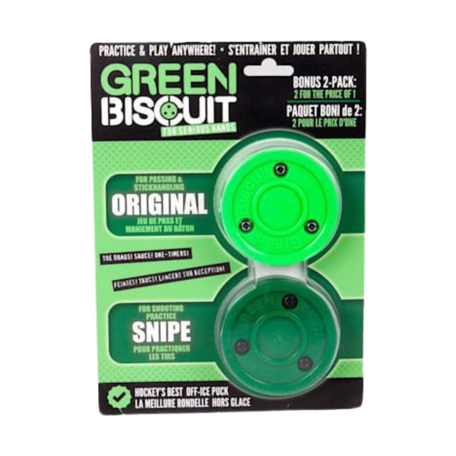 Training puck Green Biscuit Combo Pack