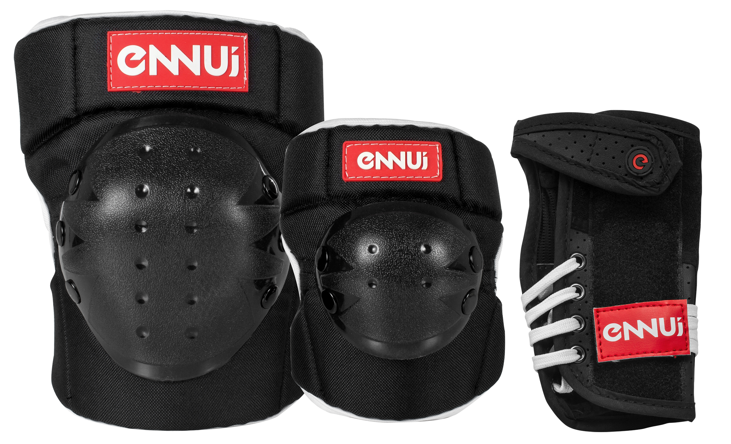 Set of protective gear ENNUI Park 3-pcs (Black, S)
