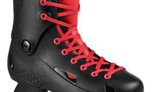 POWERSLIDE One Ice Freezer Black Recreational Ice Skates (Black/red, 37-38)