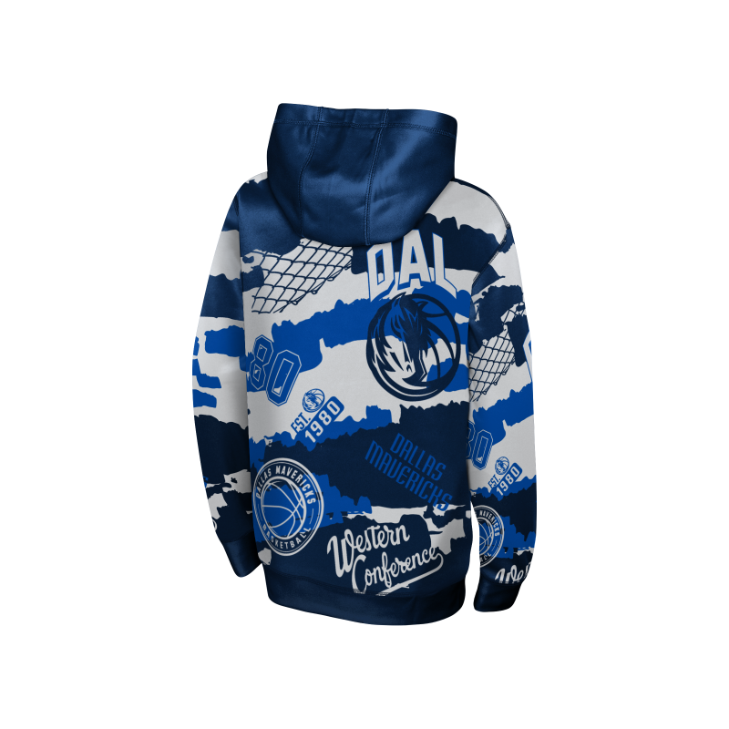 OUTERSTUFF NBA Dallas Mavericks Over The Limit Sublimated JR Hoodie – Bild 2