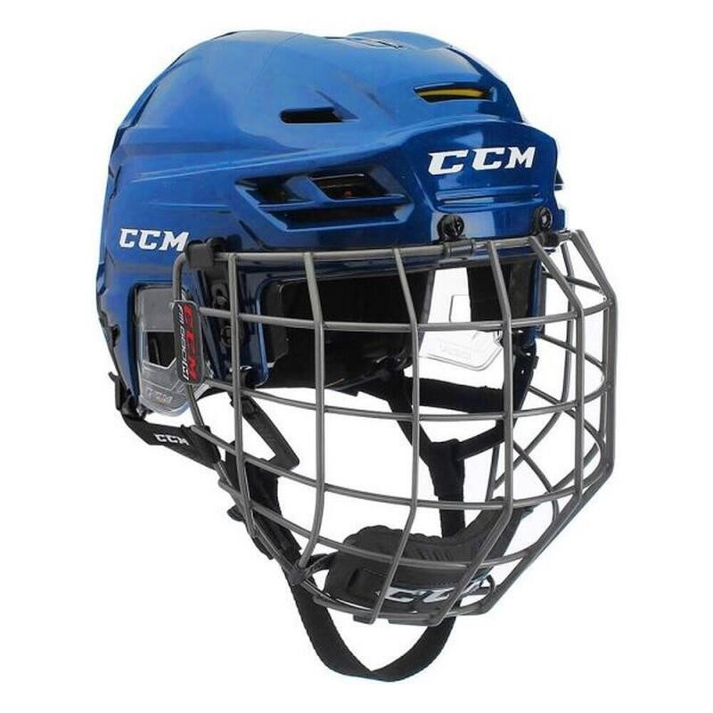 CCM Tacks 310 Hockey Helmet With Cage (Light blue (royal), SR M)
