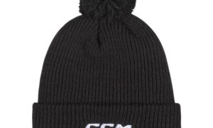CCM Team Pom Knit SR Beanie (one size, Black)