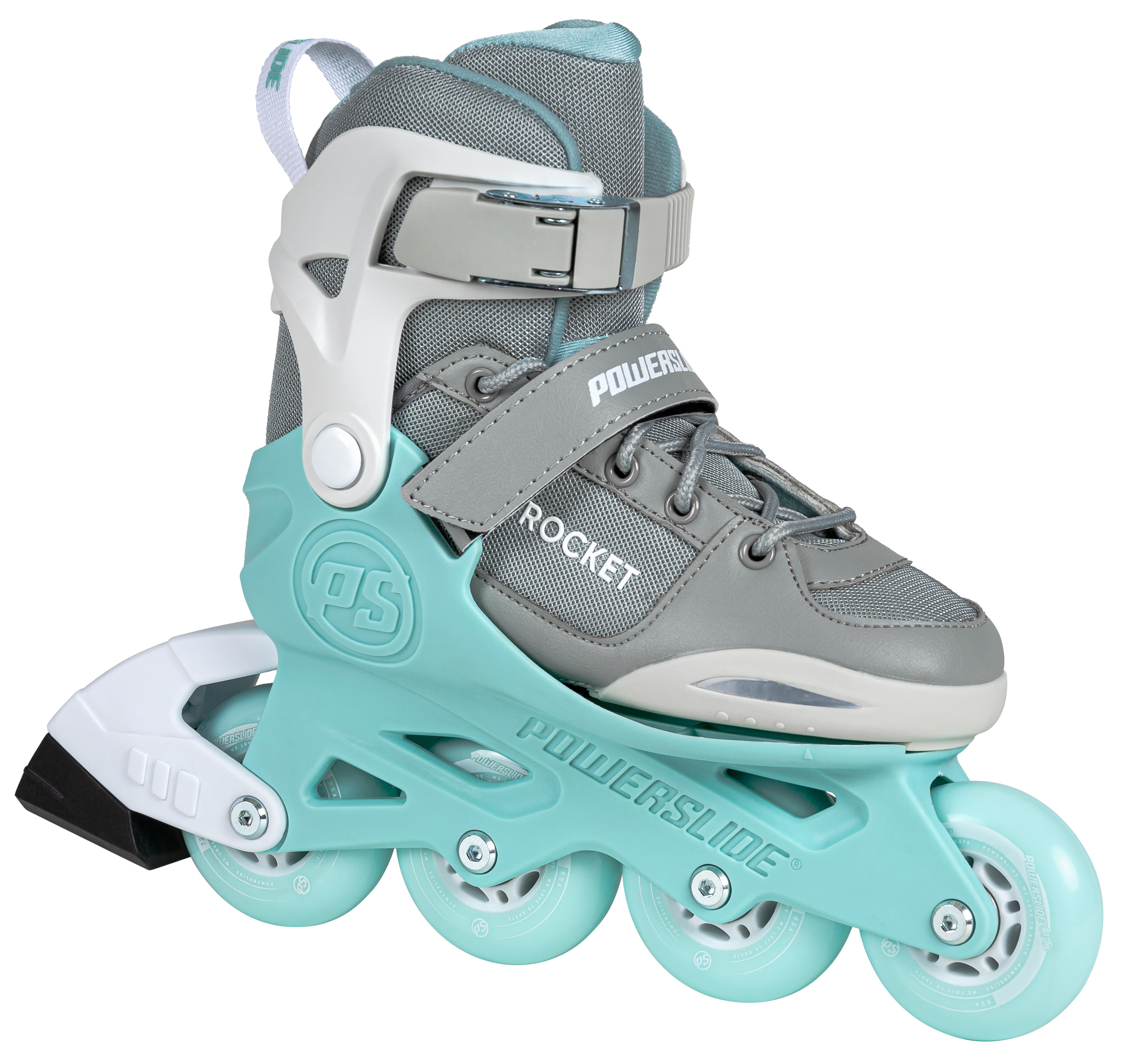 POWERSLIDE Rocket Grey Adjustable Kids Inline Skates (Blue, 37-40) – Bild 5