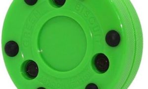 Puck for InLine Hockey GREEN BISCUIT