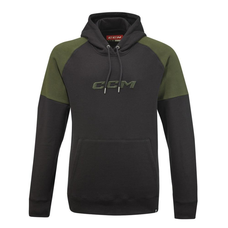 CCM CAMO SR Pullover Hoodie (Black, SR S)