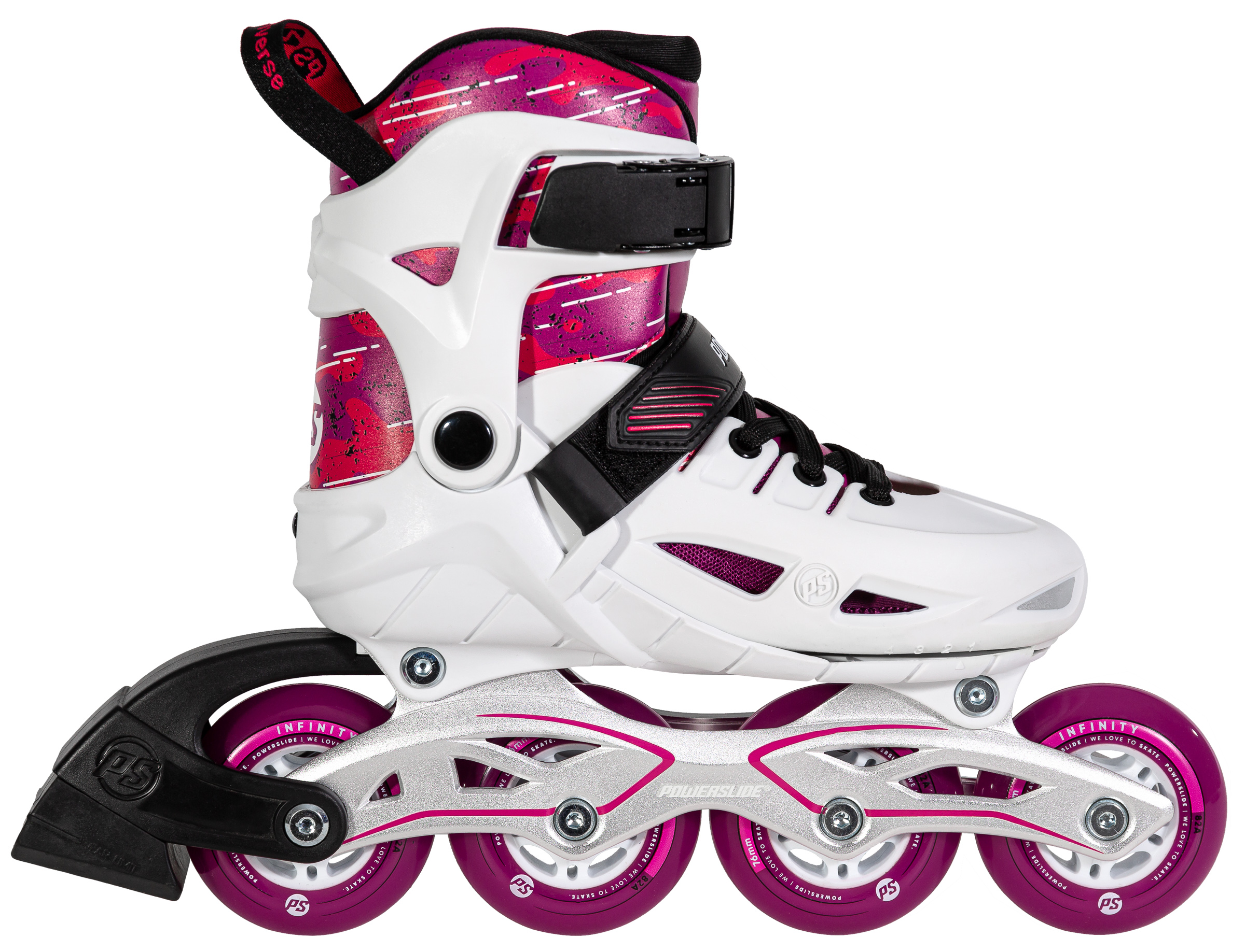 POWERSLIDE Universe 4W Pink Adjustable Kids Inline Skates (37-40)
