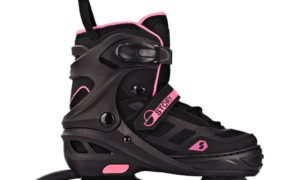 Story Fusion Pink Adjustable Inline Skates (Black, 30-33)