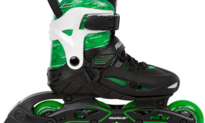 POWERSLIDE Universe 4W Green Adjustable Kids Inline Skates
