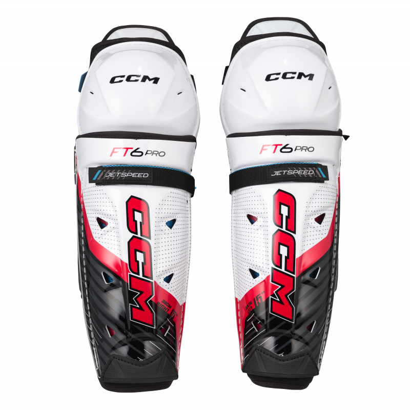 CCM JetSpeed FT6 PRO SR Hockey Shin Guards (SR 15''/38cm)
