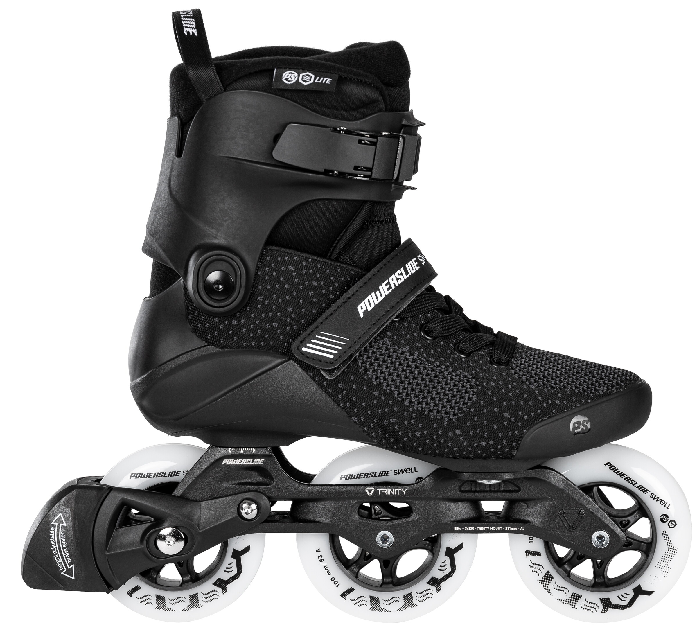 POWERSLIDE Swell Lite Black 100 Inline Skates – Bild 2