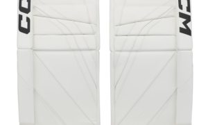 CCM EFlex 6 SR Goalie Pads (White, 35" (34"+1''))