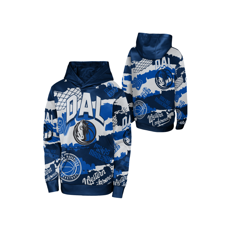 OUTERSTUFF NBA Dallas Mavericks Over The Limit Sublimated JR Hoodie – Bild 3