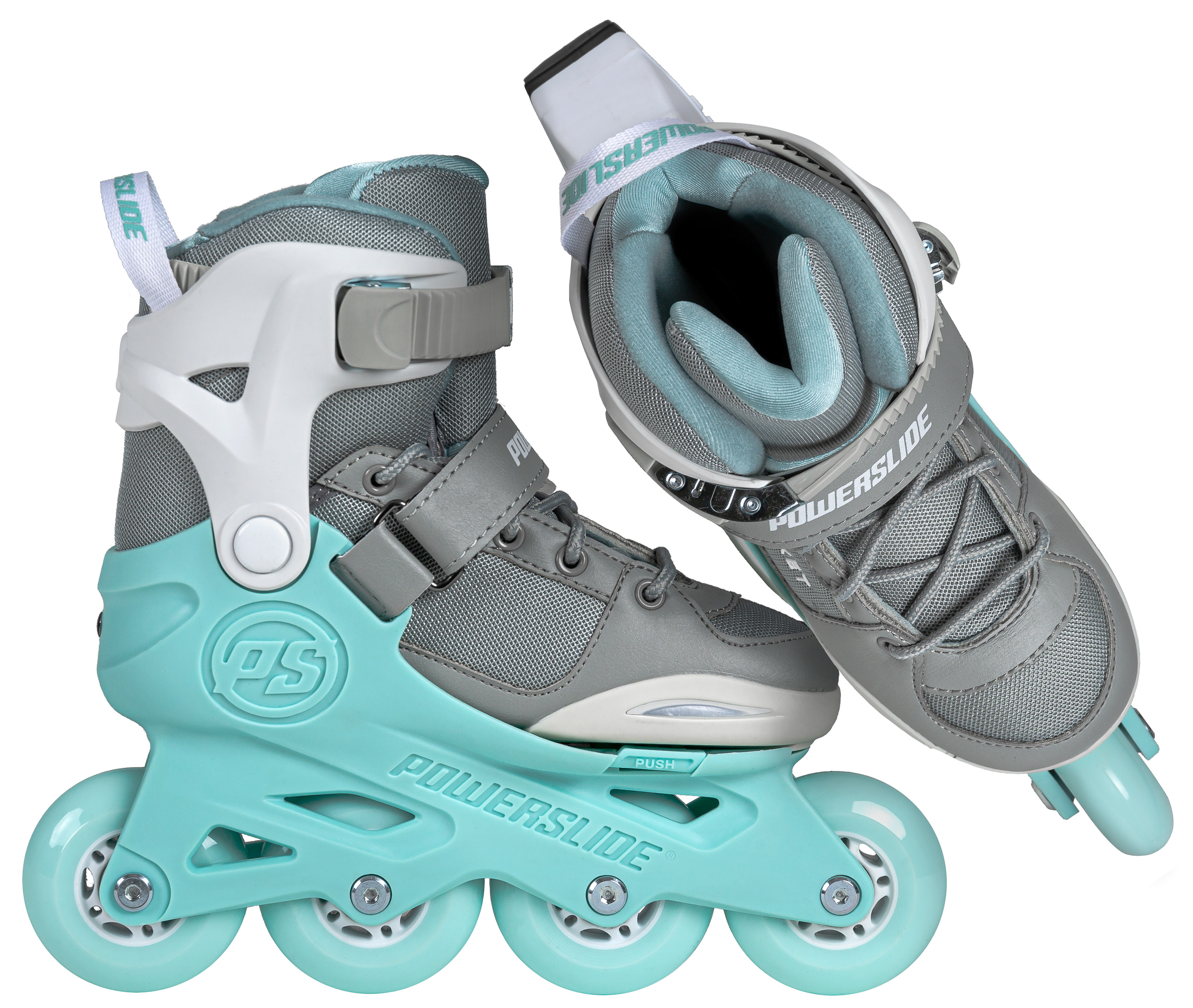 POWERSLIDE Rocket Grey Adjustable Kids Inline Skates (Blue, 37-40) – Bild 4