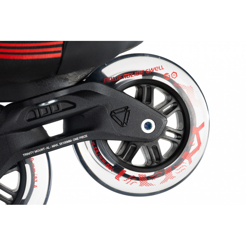 Men's roller skates POWERSLIDE Swell Black 100 - 3D Adapt – Bild 5