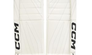 CCM EFlex 7 SR Goalie Pads (White, 35" (34"+1''))